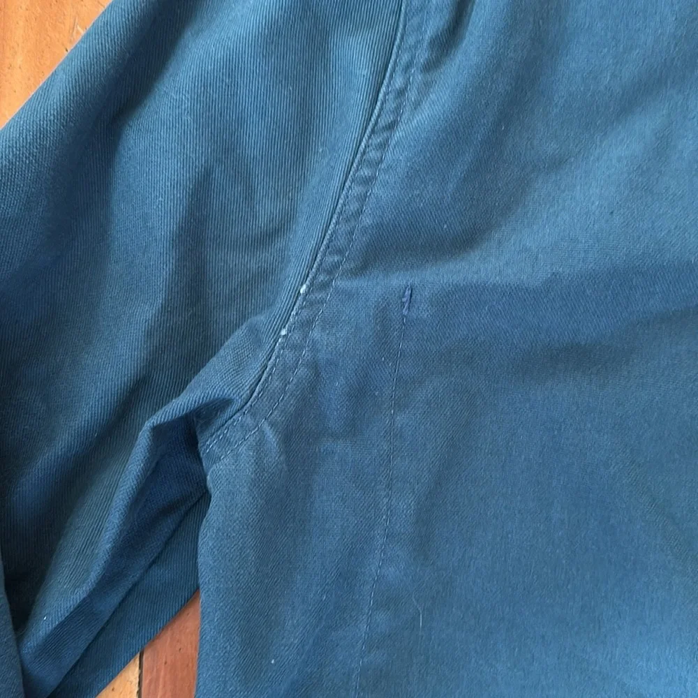 J. Crew Men's Military Field Jacket in Deep Teal Blue
